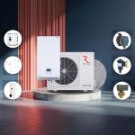 Šilumos siurblio Rotenso Aquami Split 8 arba 10 kW  komplektas
