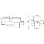 Dūmvada adapteris DN60/100 - 2x80mm