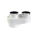 Dūmvada adapteris DN80/125 - 2x80mm