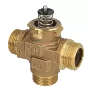 Srautus skiriantis vožtuvas 3 eigų DN25 išorinis sriegis Honeywell