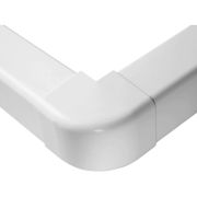 Išorinis kampas 80x60 mm baltas
