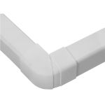 Regulējams ārējais leņķis 80x60 mm balts