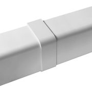 Kanalo sujungimas 80x60 mm baltas