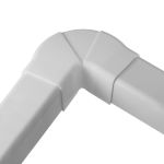Regulējams plakans līkums 80x60 mm, balts