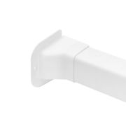 Tvirtinimas prie sienos tiesus 80x60 mm baltas
