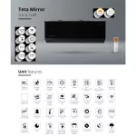Šilumos siurblys oras-oras Rotenso Teta Mirror -25°C (3,5/3,8kW)