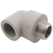 Elkonis FV Plast, PPR, d25x90°, ar ārējo 3/4 vītni 