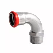 Alkūnė presuojamo anglinio plieno d22x3/4" išoriniu sriegiu (M profilis) 