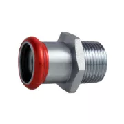Perėjimas presuojamo anglinio plieno d28x3/4" išoriniu sriegiu (M profilis) 